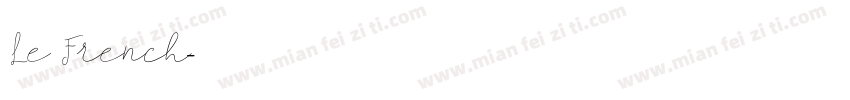 Le French字体转换
